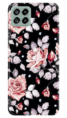 Pink rose Mobile Back Case for Samsung Galaxy M53 5G (Design - 12)