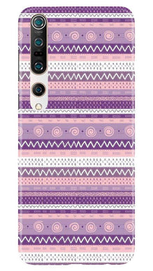 Zigzag line pattern3 Mobile Back Case for Xiaomi Mi 10 (Design - 11)