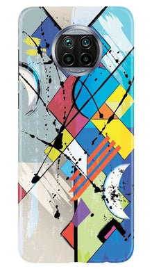 Modern Art Mobile Back Case for Xiaomi Mi 10i (Design - 235)