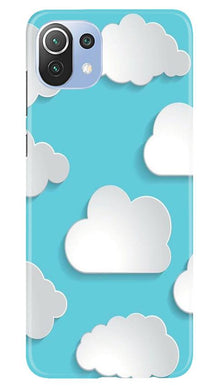 Clouds Mobile Back Case for Mi 11 Lite 5G  (Design - 210)