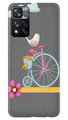Sparron with cycle Mobile Back Case for Xiaomi Mi 11i 5G (Design - 34)