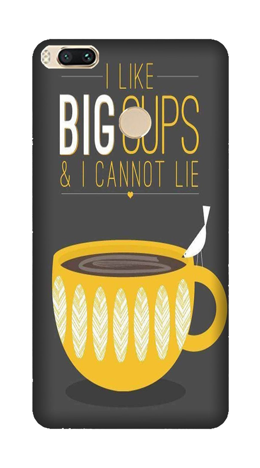 Big Cups Coffee Mobile Back Case for Mi A1  (Design - 352)