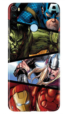 Avengers Superhero Mobile Back Case for Xiaomi Redmi Note 8  (Design - 124)