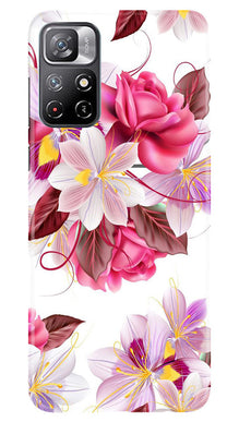 Beautiful flowers Mobile Back Case for Redmi Note 11 (Design - 23)