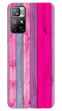 Wooden look Mobile Back Case for Redmi Note 11 (Design - 24)