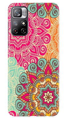 Rangoli art2 Mobile Back Case for Redmi Note 11 (Design - 29)