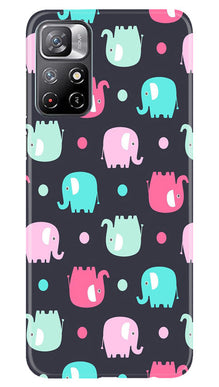 Elephant Baground Mobile Back Case for Redmi Note 11 (Design - 44)