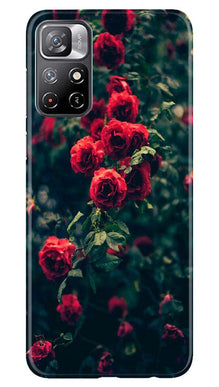 Red Rose Mobile Back Case for Redmi Note 11 (Design - 66)