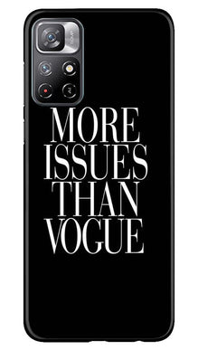 More Issues than Vague Mobile Back Case for Redmi Note 11 (Design - 74)