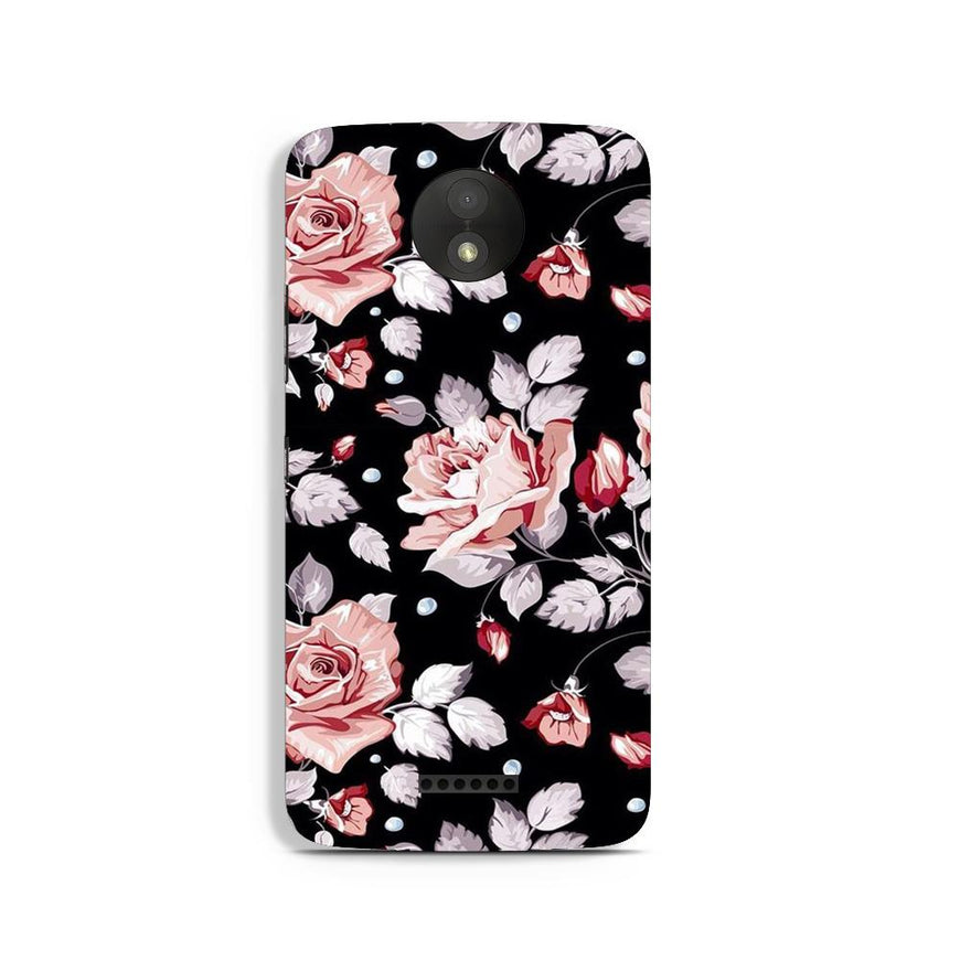 Pink rose Case for Moto C Plus