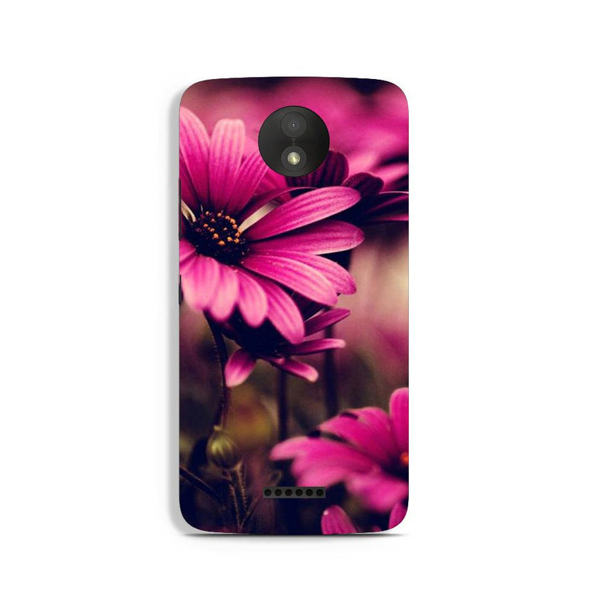 Purple Daisy Case for Moto C Plus