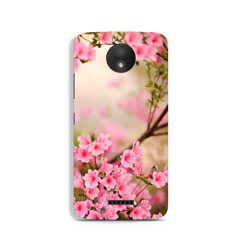 Pink flowers Case for Moto C Plus