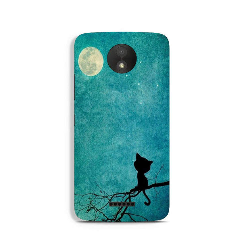 Moon cat Case for Moto C