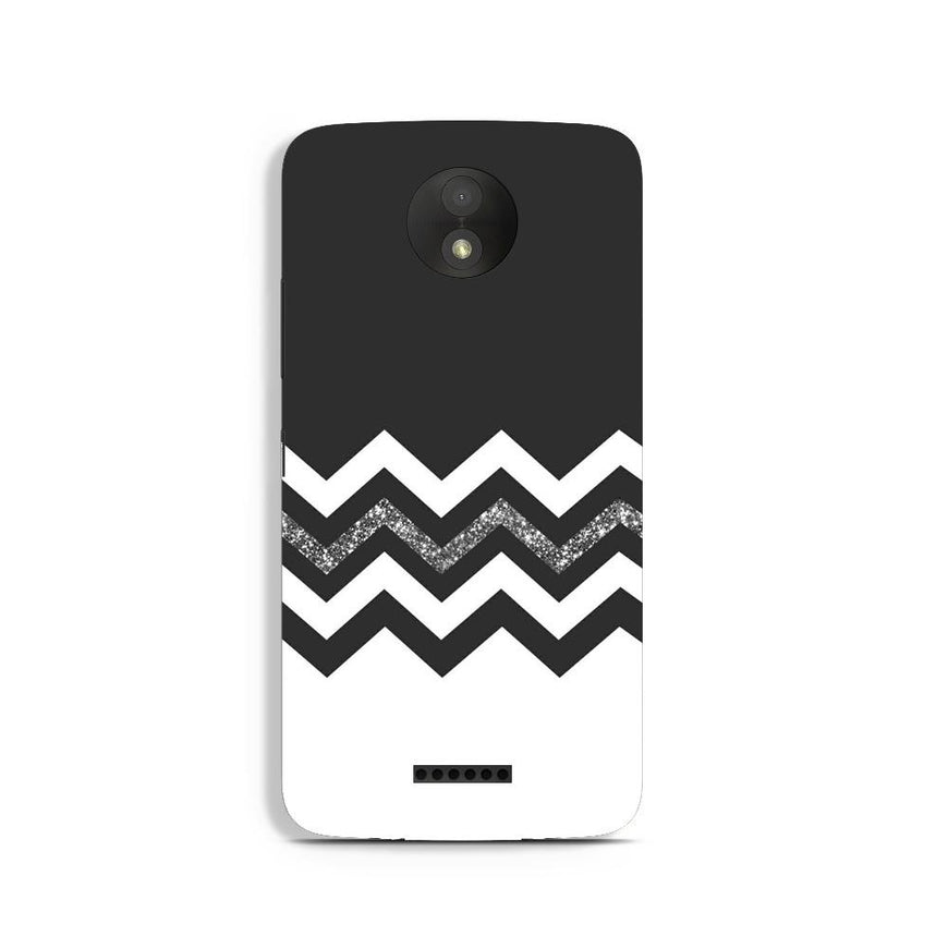 Black white Pattern2Case for Moto C Plus