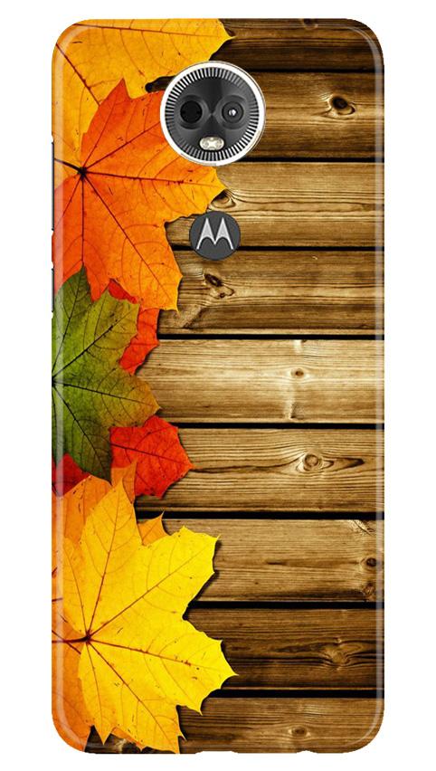 Wooden look3 Case for Moto E5 Plus