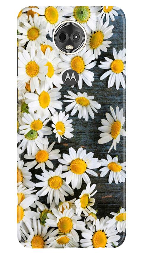 White flowers2 Case for Moto E5 Plus