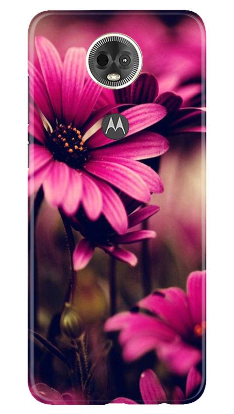 Purple Daisy Case for Moto E5 Plus