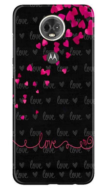 Love in Air Mobile Back Case for Moto E5 Plus (Design - 89)