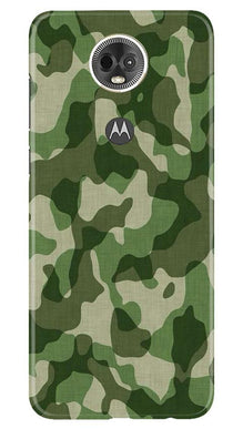 Army Camouflage Mobile Back Case for Moto E5 Plus  (Design - 106)