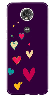 Purple Background Mobile Back Case for Moto E5 Plus  (Design - 107)