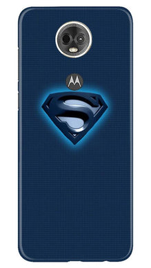 Superman Superhero Mobile Back Case for Moto E5 Plus  (Design - 117)