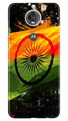 Indian Flag Mobile Back Case for Moto E5 Plus  (Design - 137)