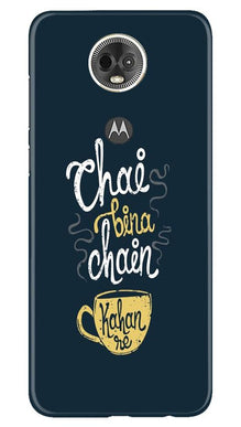 Chai Bina Chain Kahan Mobile Back Case for Moto E5 Plus  (Design - 144)