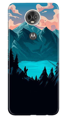 Mountains Mobile Back Case for Moto E5 Plus (Design - 186)