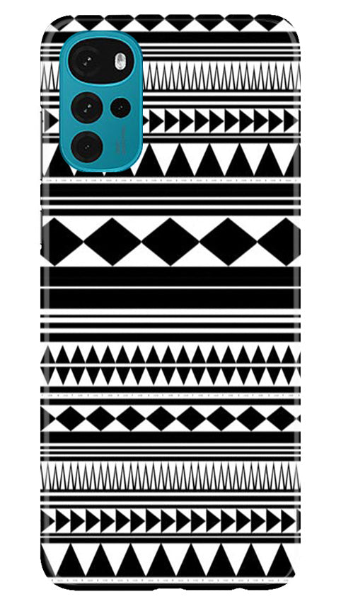 Black white Pattern Case for Moto G22