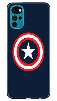 Captain America Mobile Back Case for Moto G22 (Design - 42)