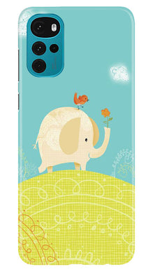 Elephant Painting Mobile Back Case for Moto G22 (Design - 46)