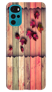 Wooden look2 Mobile Back Case for Moto G22 (Design - 56)