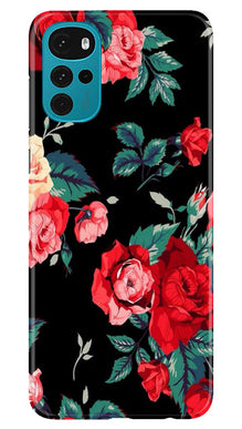 Red Rose2 Mobile Back Case for Moto G22 (Design - 81)