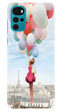 Girl with Baloon Mobile Back Case for Moto G22 (Design - 84)