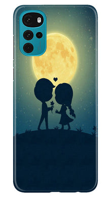 Love Couple Mobile Back Case for Moto G22  (Design - 109)