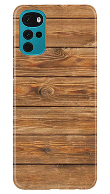 Wooden Look Mobile Back Case for Moto G22  (Design - 113)