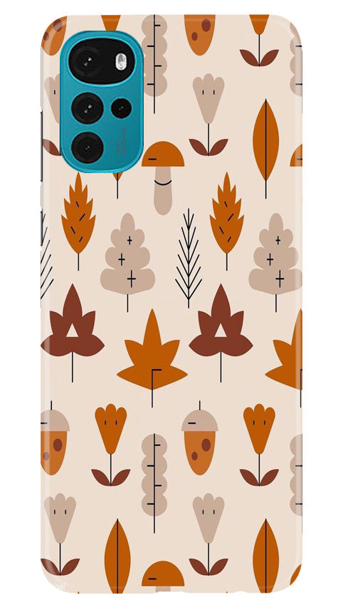 Leaf Pattern Art Case for Moto G22(Design - 132)