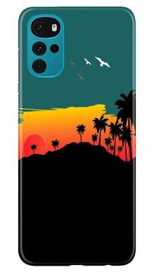 Sky Trees Mobile Back Case for Moto G22 (Design - 160)