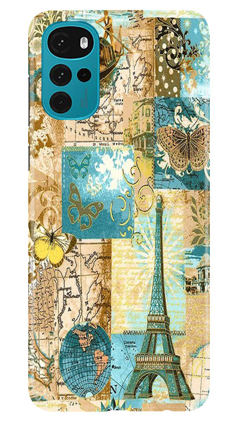 Travel Eiffel Tower Case for Moto G22 (Design No. 175)