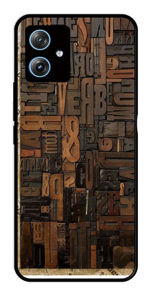 Alphabets Metal Mobile Case for Moto G54 5G