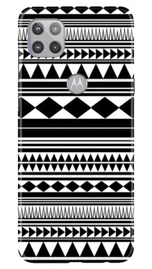 Black white Pattern Mobile Back Case for Moto G 5G (Design - 5)