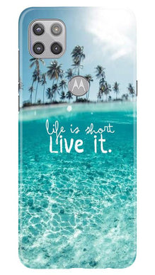 Life is short live it Mobile Back Case for Moto G 5G (Design - 45)