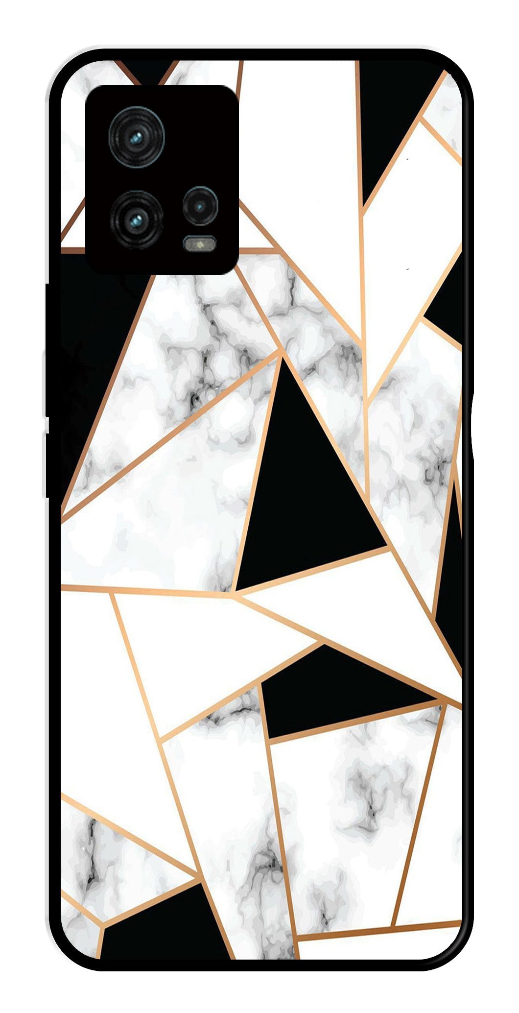 Marble Design2 Metal Mobile Case for Moto G72 5G   (Design No -08)