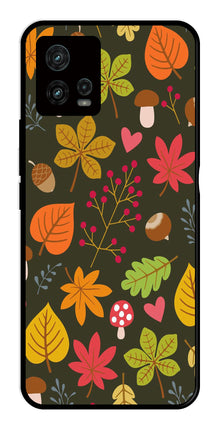 Leaves Design Metal Mobile Case for Moto Edge 30 Ultra 5G