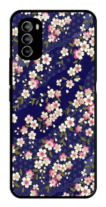 Flower Design Metal Mobile Case for Moto G82 5G