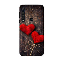 Red Hearts Mobile Back Case for Moto G8 Plus (Design - 80)