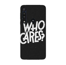 Who Cares Mobile Back Case for Moto G8 Plus (Design - 94)