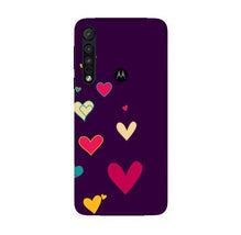 Purple Background Mobile Back Case for Moto G8 Plus  (Design - 107)