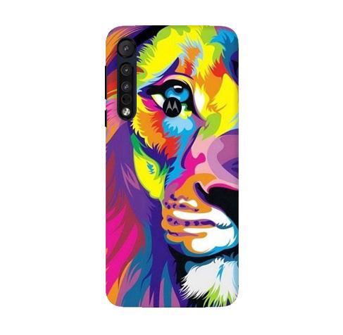 Colorful Lion Case for Moto G8 Plus  (Design - 110)