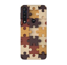 Puzzle Pattern Mobile Back Case for Moto G8 Plus (Design - 217)